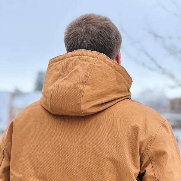 Carhartt I-State Brown Quilted Flannel Jacket